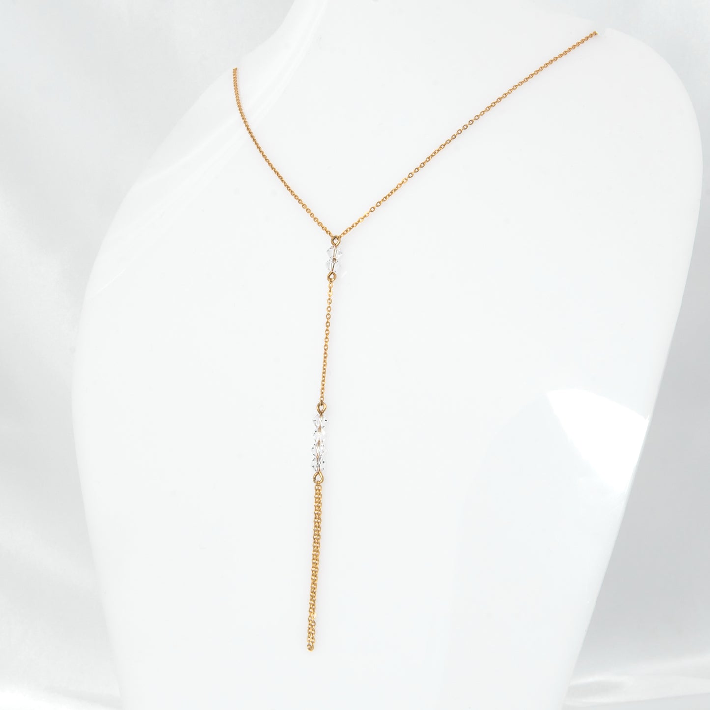 Two-in-One Swarovski Crystal Hand Chain and Necklace