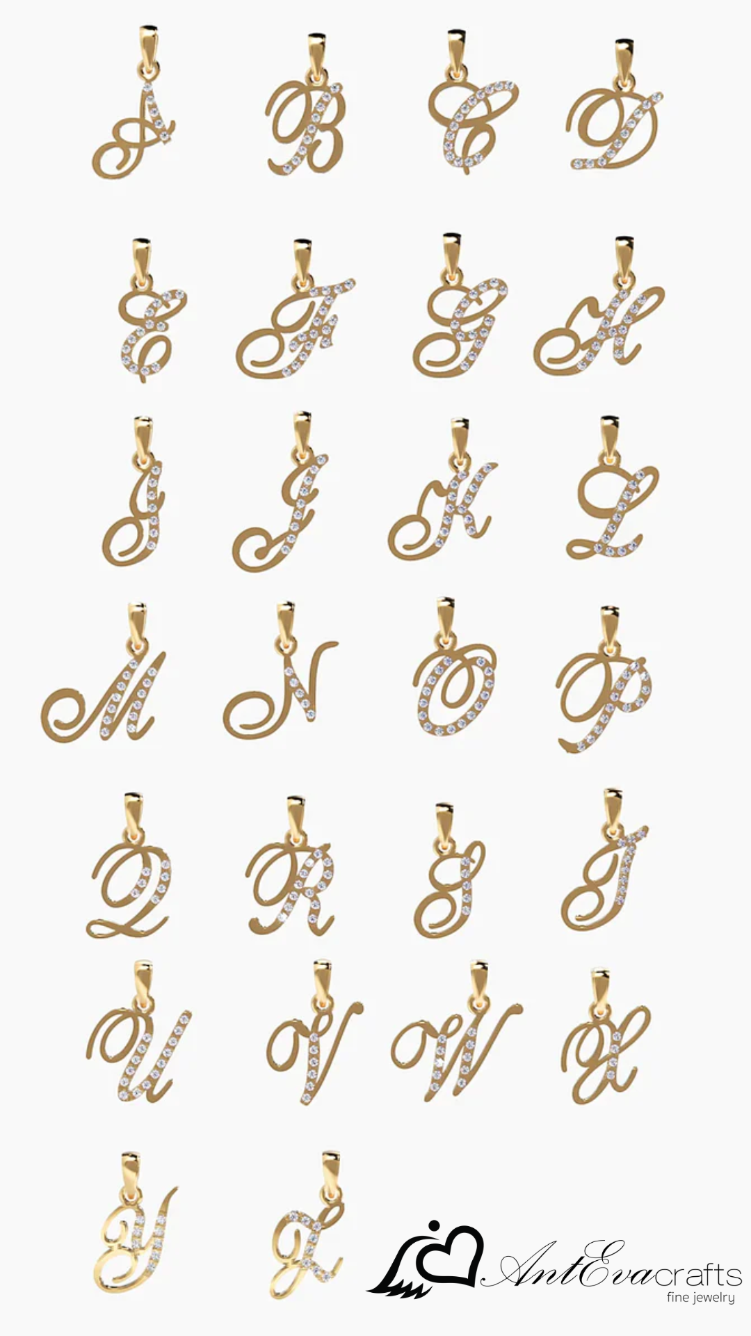 Personalized Monogram Charm Necklace