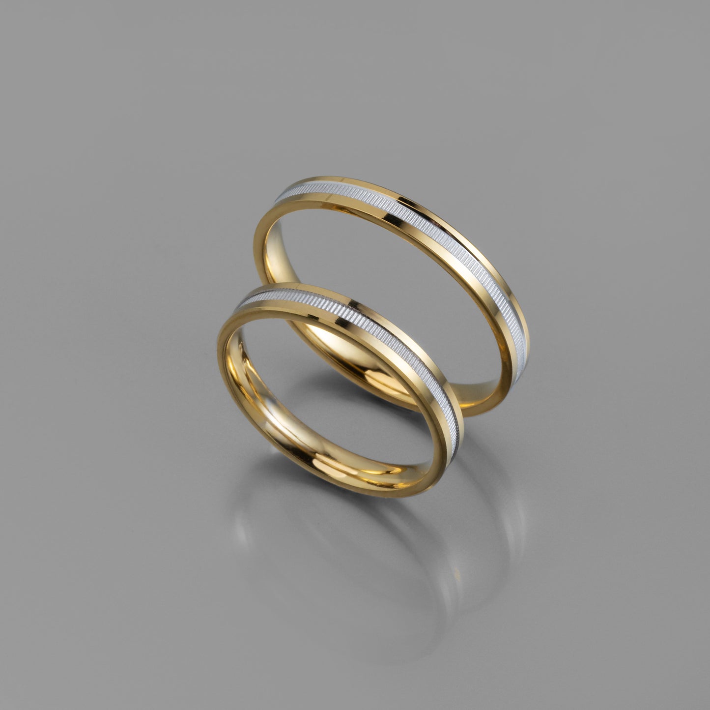 Ribbed Wedding Band 3 mm