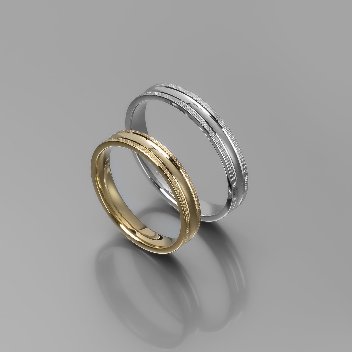 Milgrain Unique Wedding Band