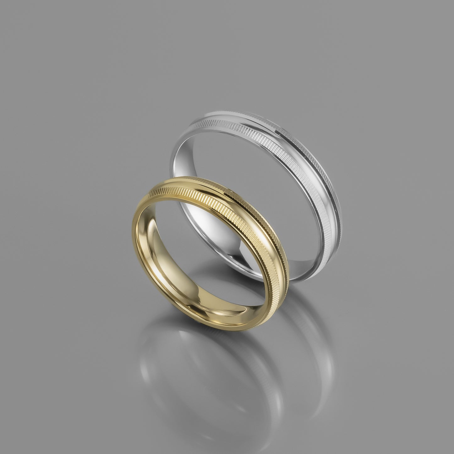 Textured Edges Wedding Band