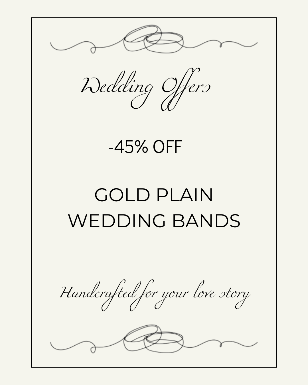Pair of Classic Thin Bands 1.5mm