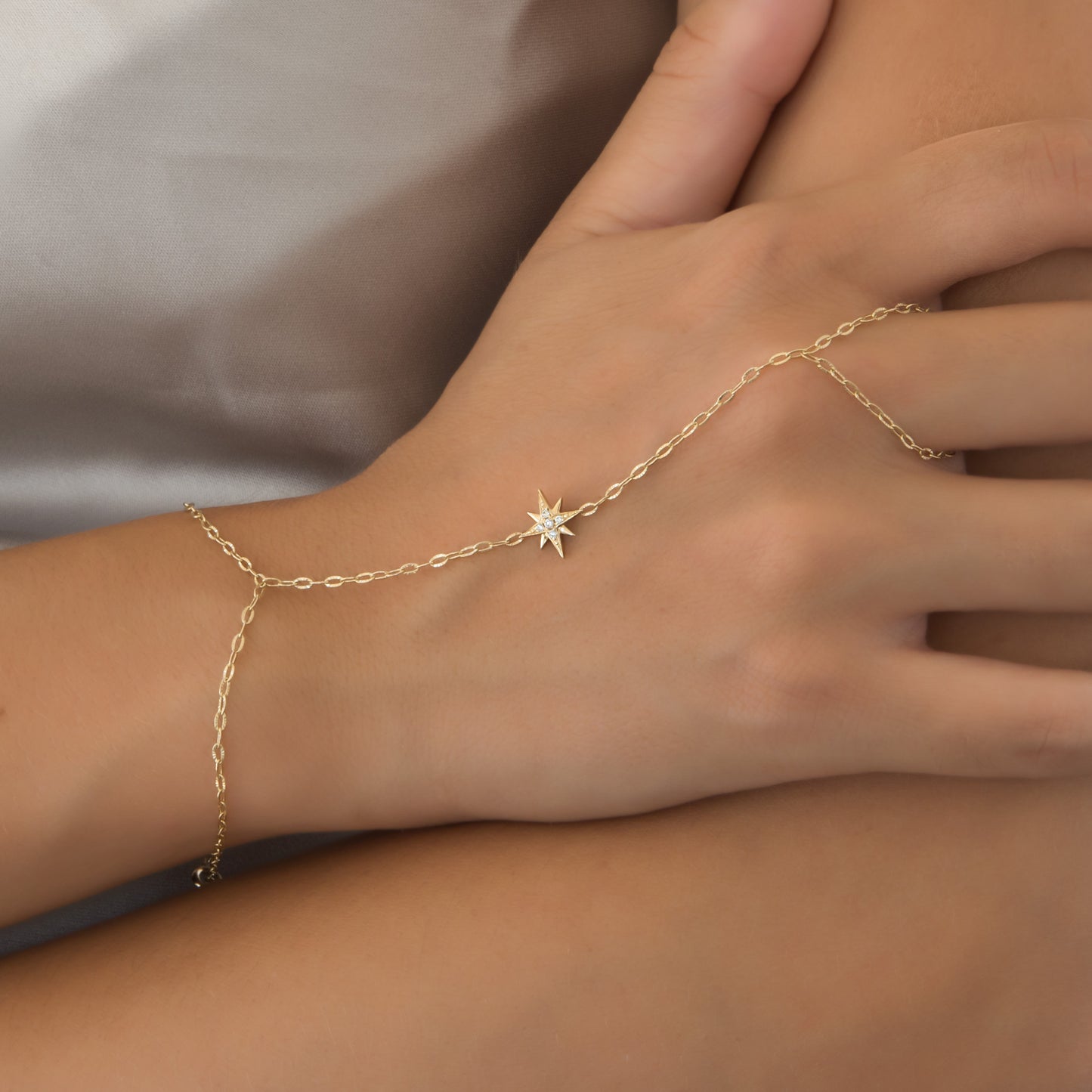 Celestial Gold Hand Chain