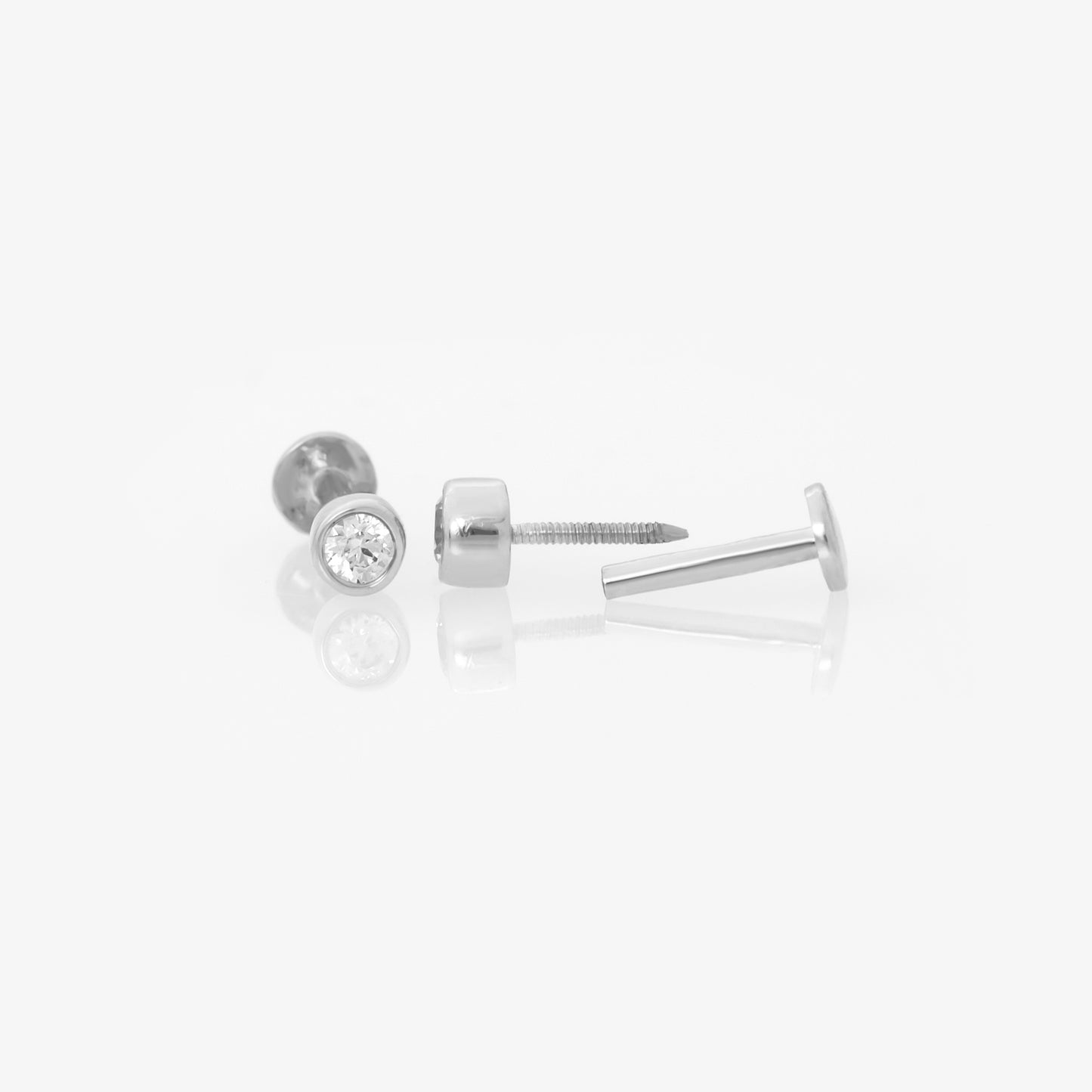 16 gauge Solitaire Tragus Piercing Earrings