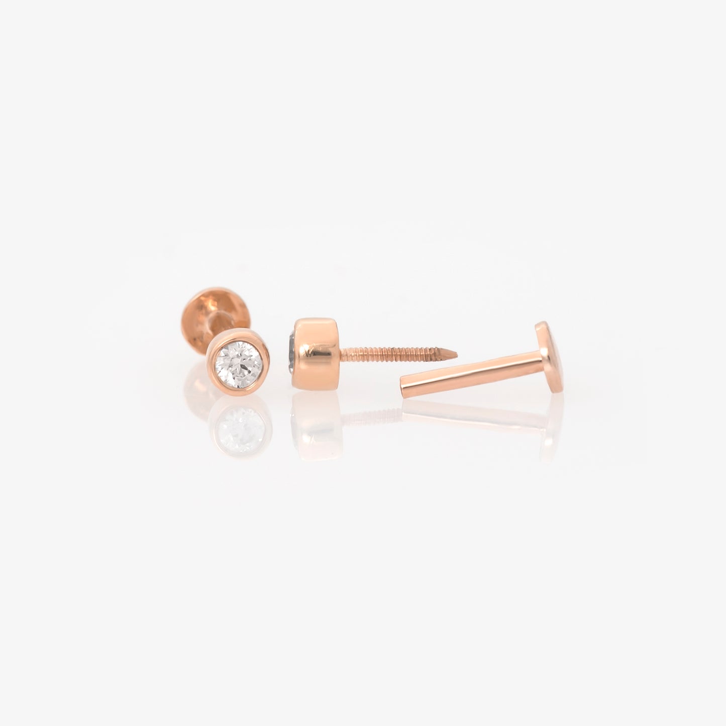 16 gauge Solitaire Tragus Piercing Earrings