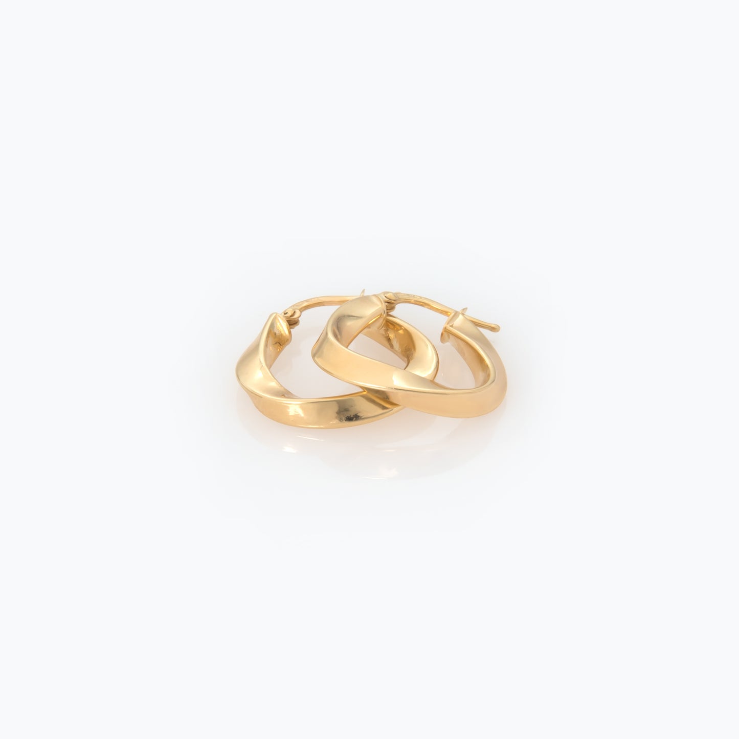 Oval Mobius Hoop Earrings