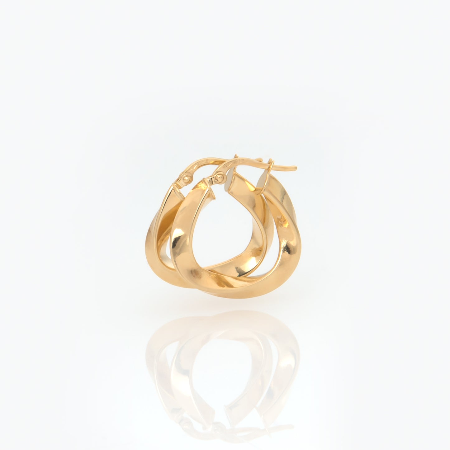 Oval Mobius Hoop Earrings