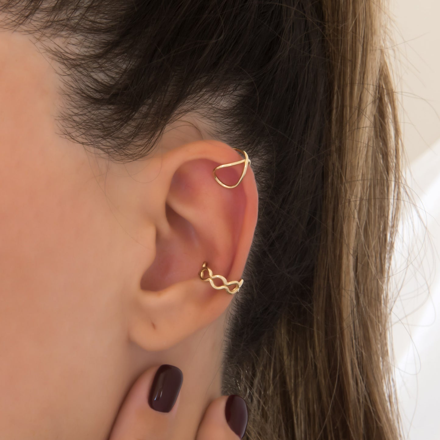 Minimal Gold Ear Cuff