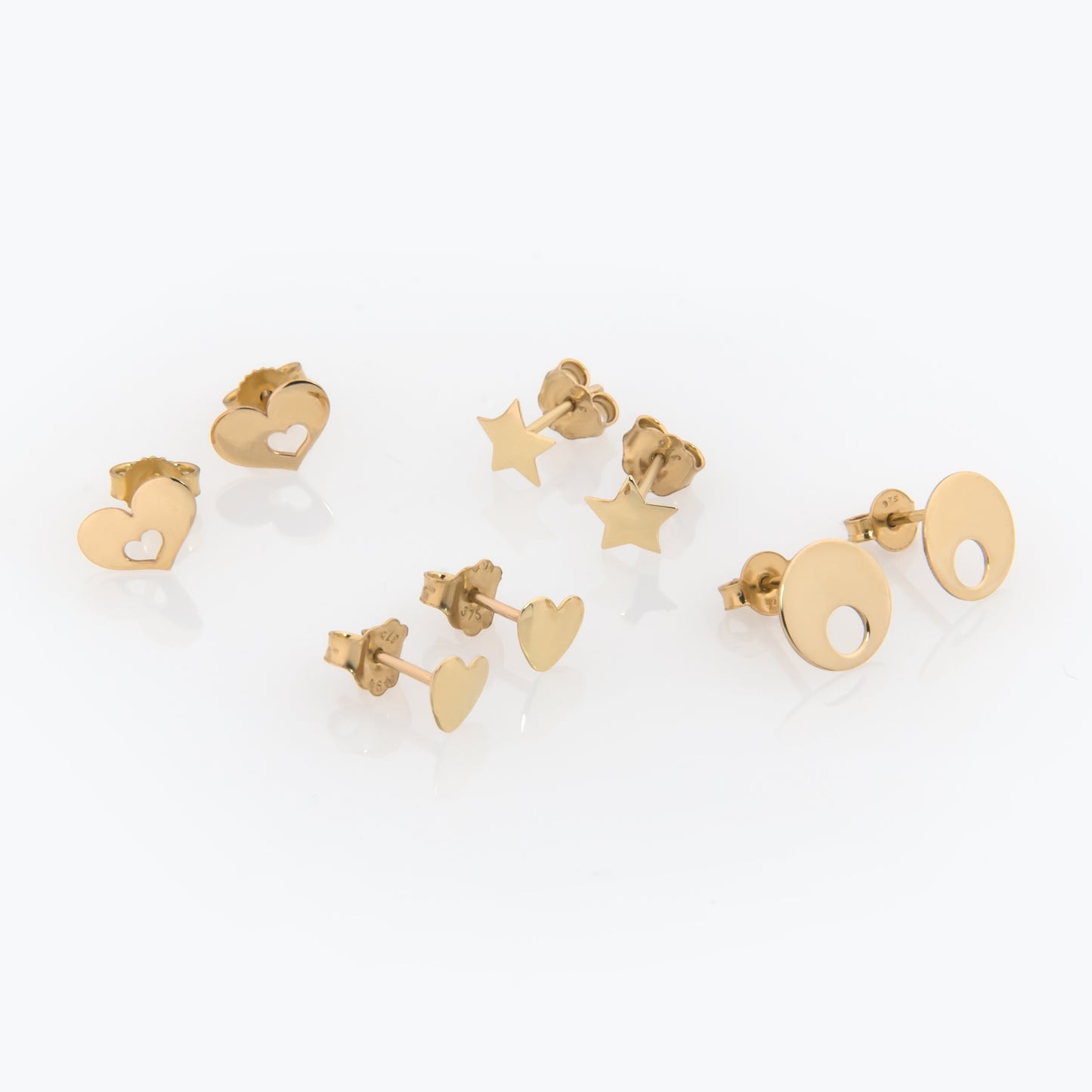 Dainty Heart Stud Earrings