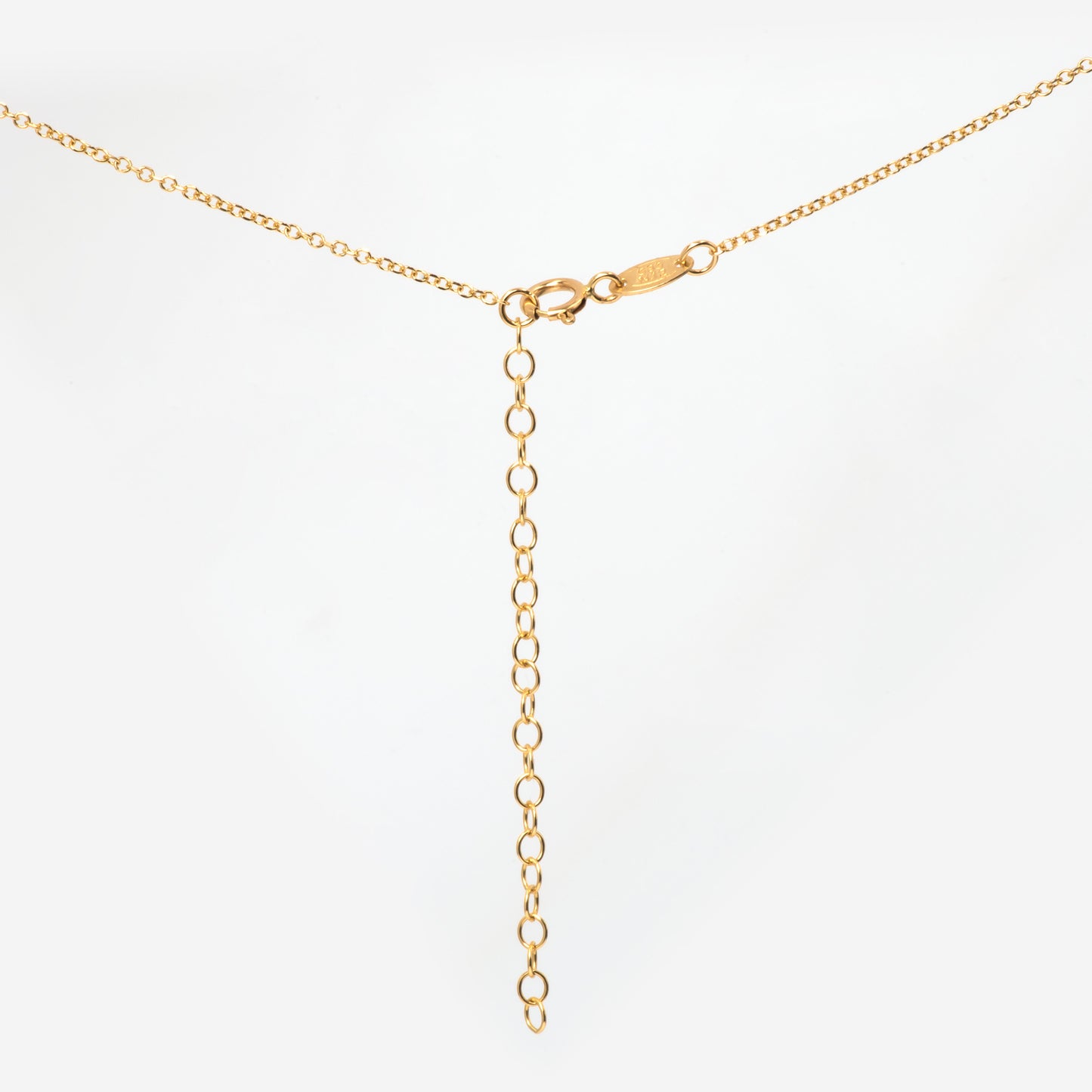 Square Charm Gemstone Necklace