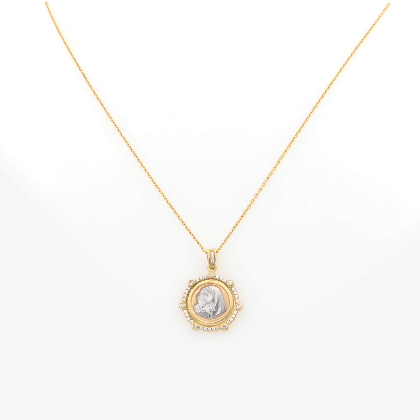 Holy Mary Gold Necklace