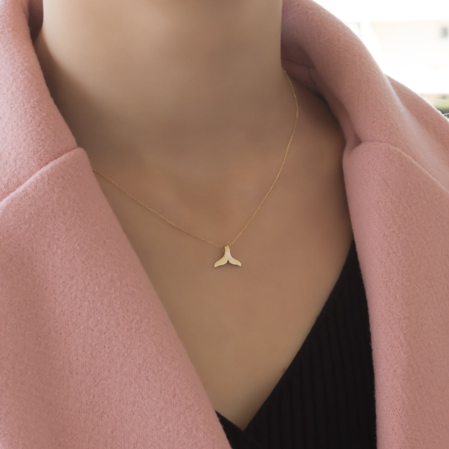 Gold Mermaid Tail Necklace