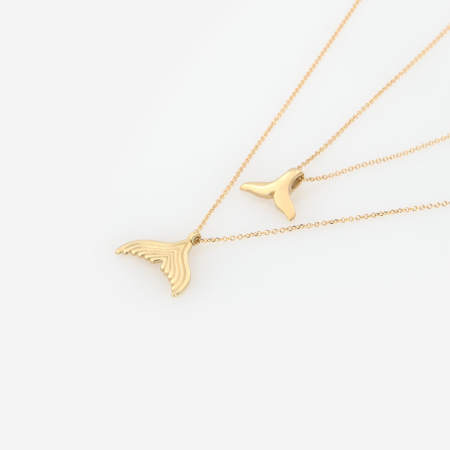 Gold Whale Tail Necklace