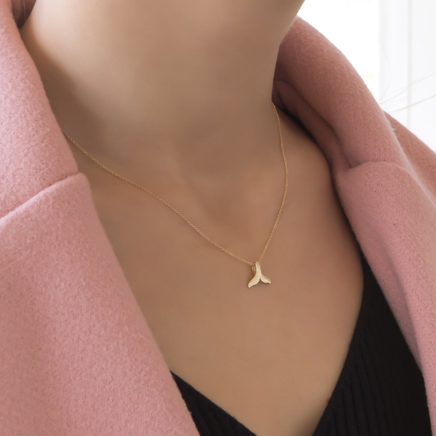 Gold Mermaid Tail Necklace