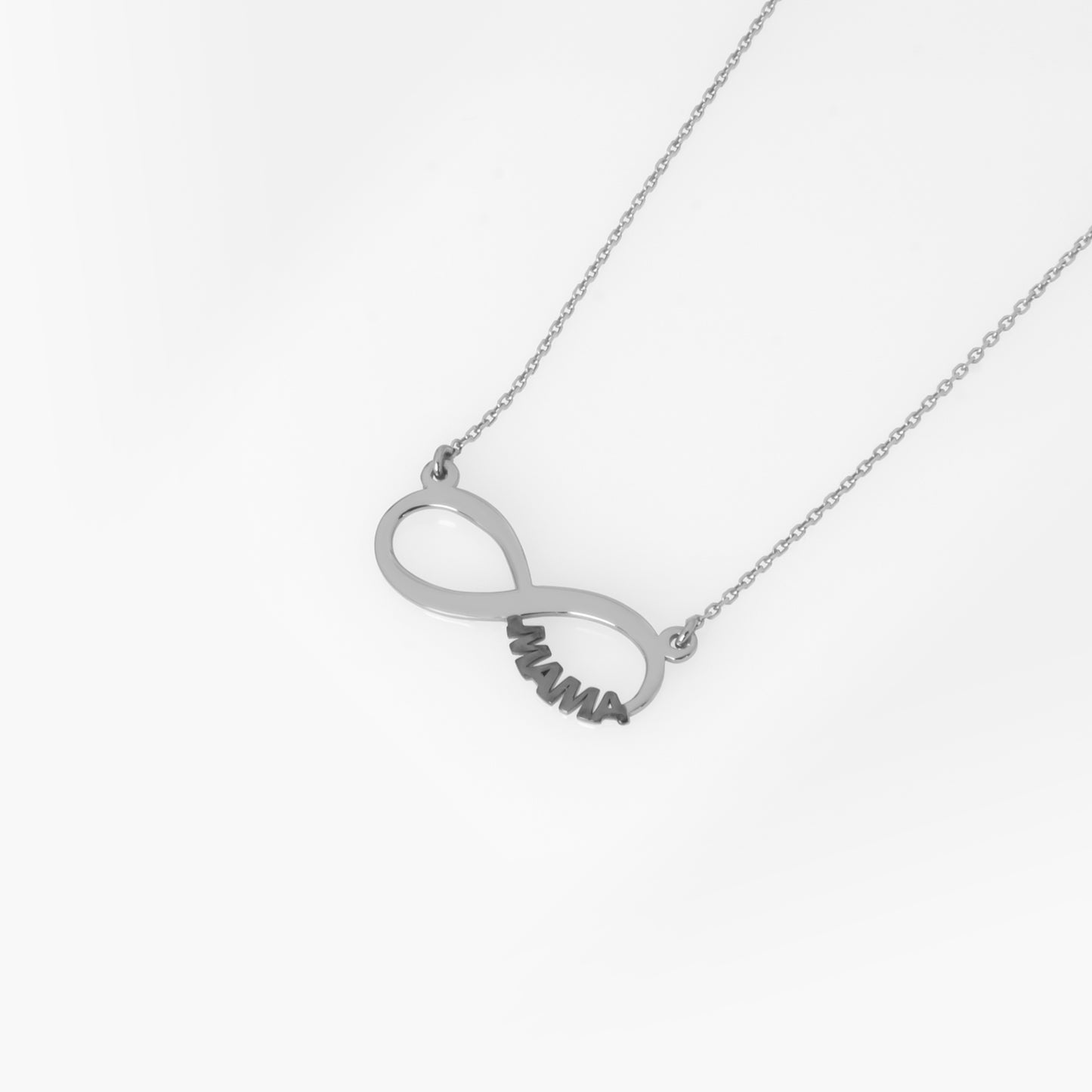 Silver Infinity Mama Necklace
