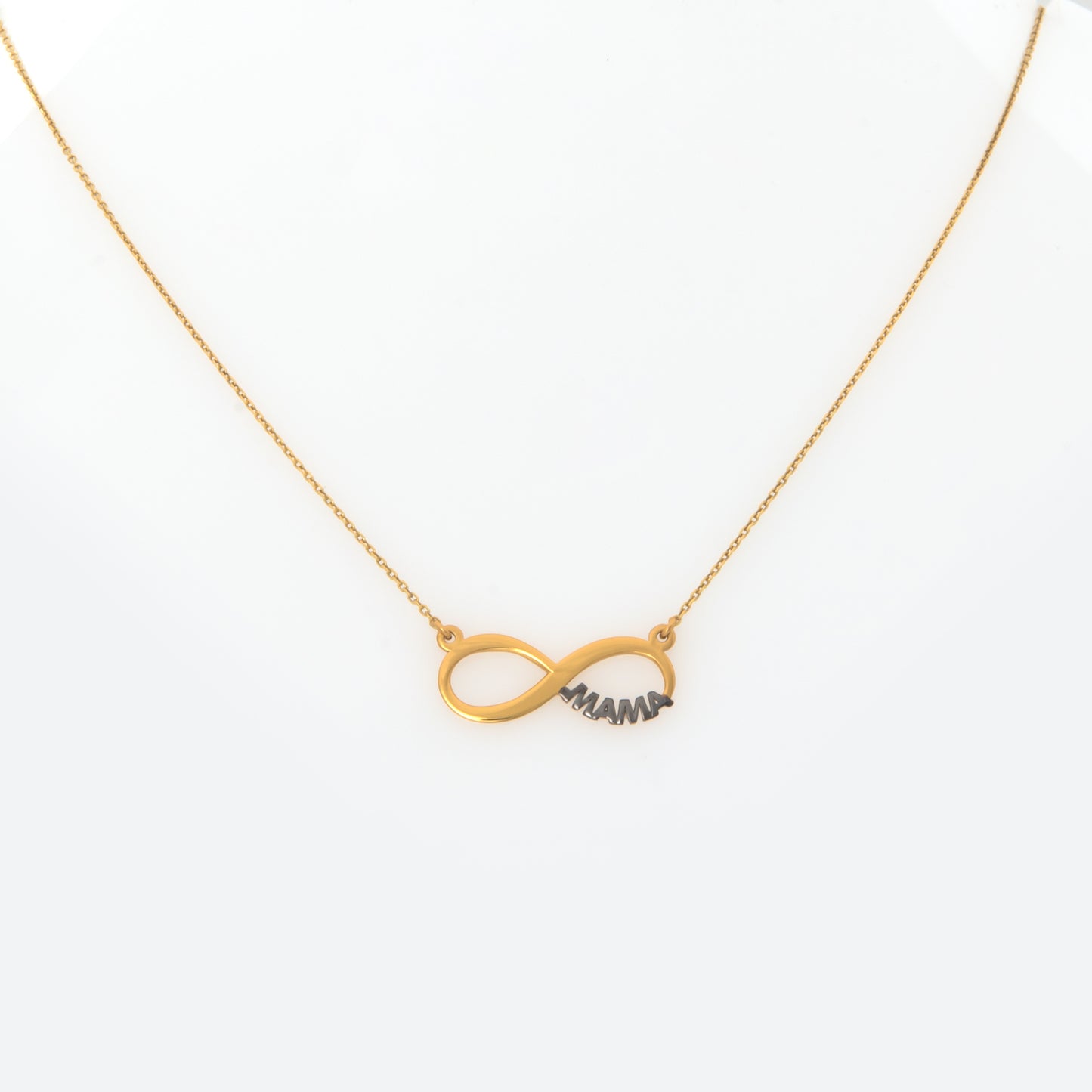 Silver Infinity Mama Necklace