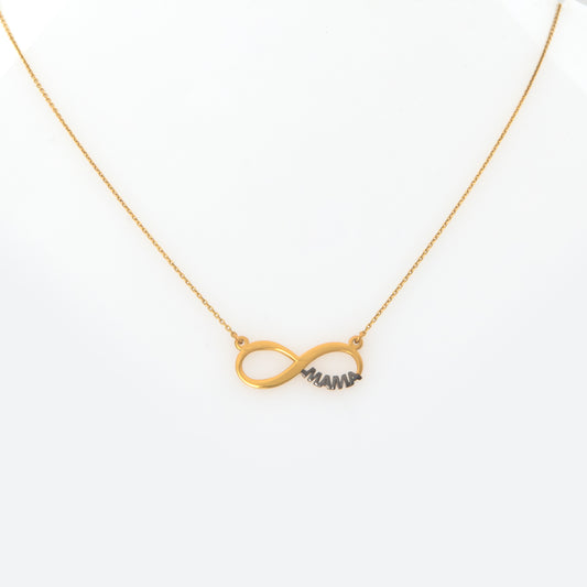 Silver Infinity Mama Necklace
