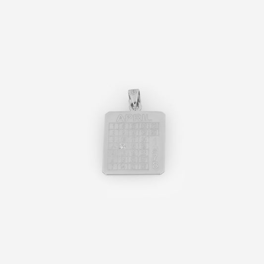 Silver Personalized Diary Tag