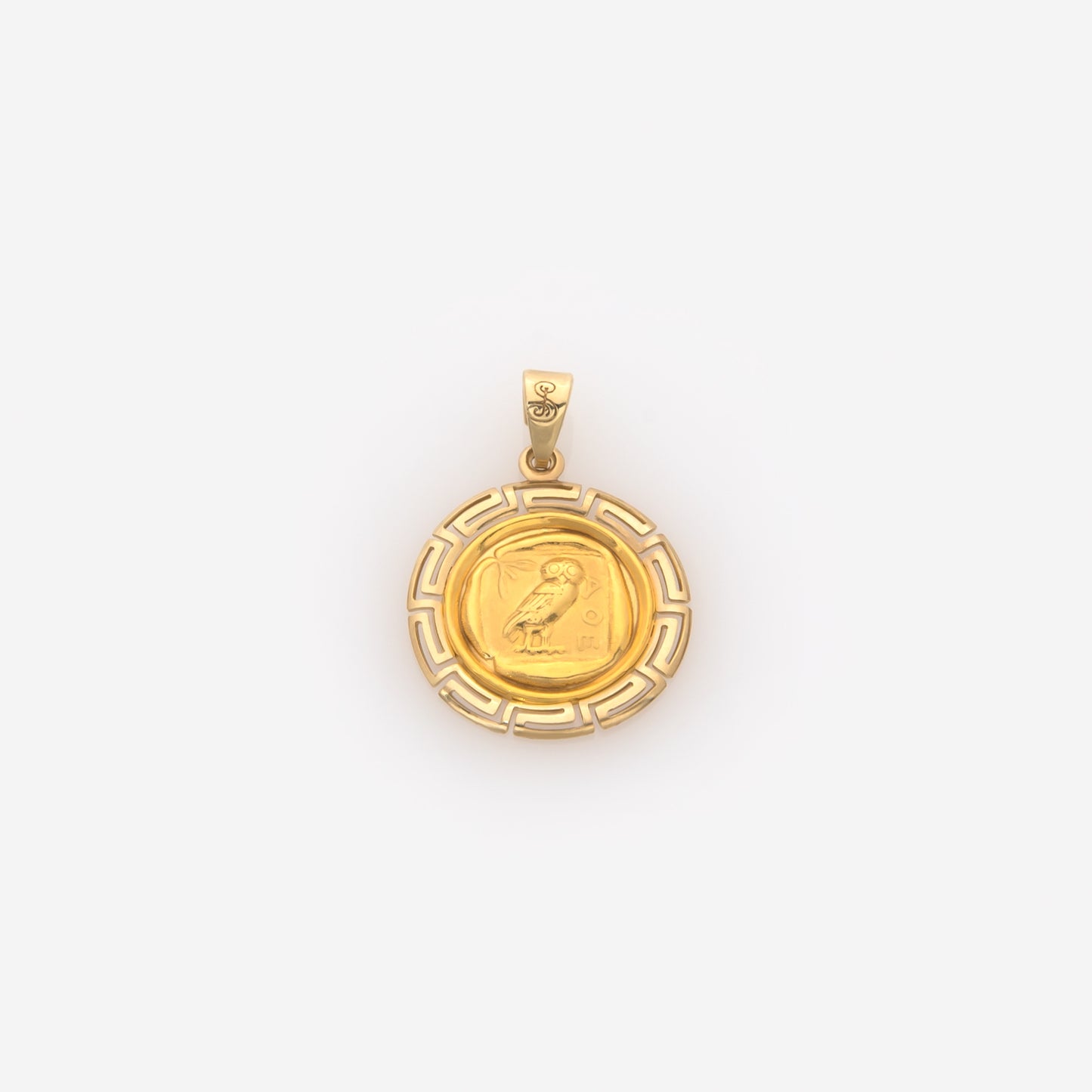 Round Acropolis Meander Pendant