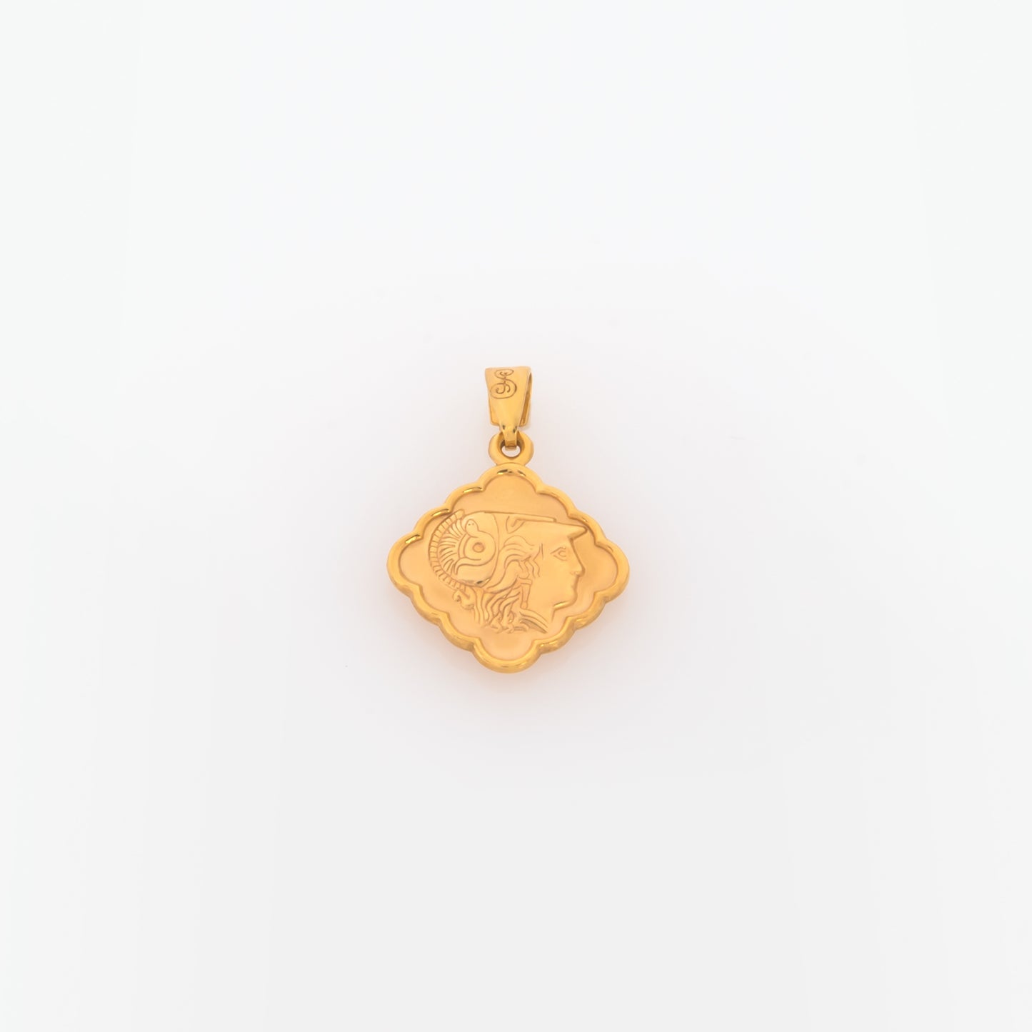 Double-Sided Athena and Acropolis Pendant