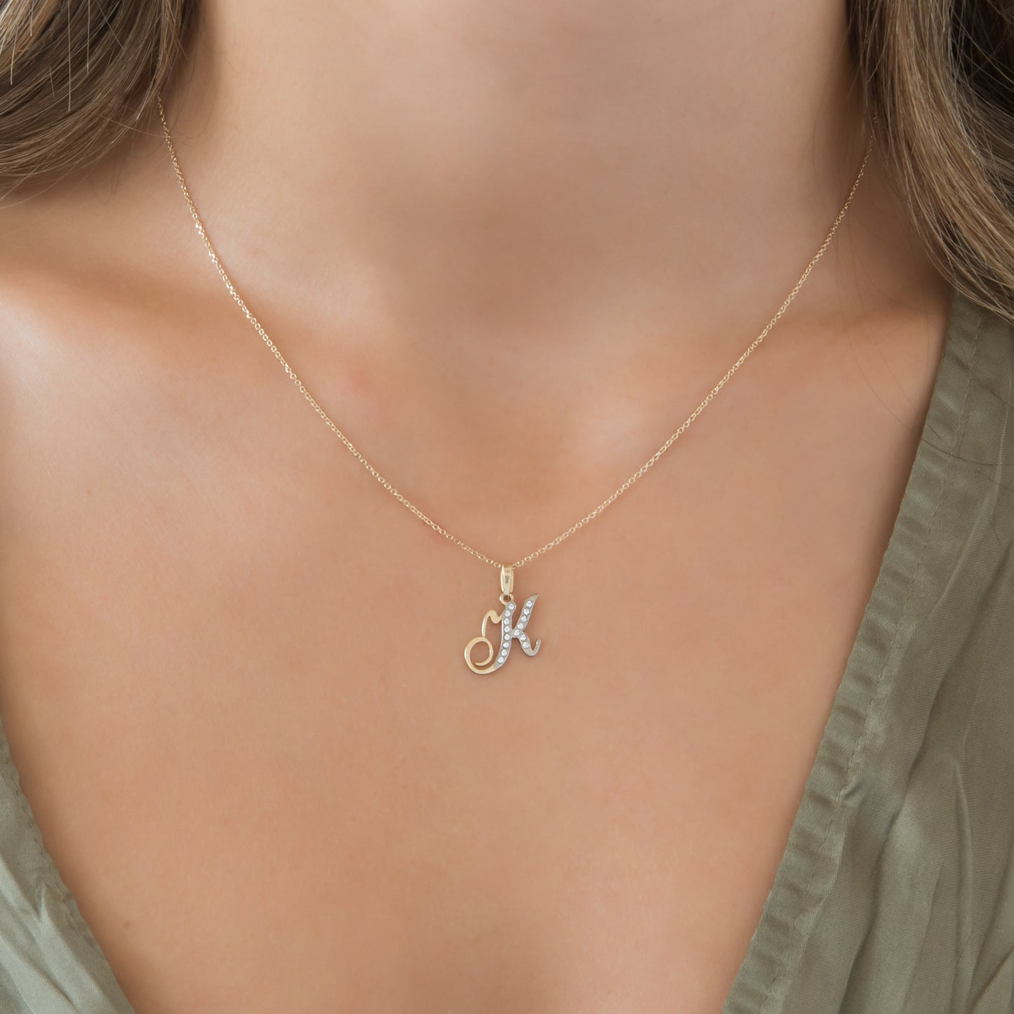Personalized Monogram Charm Necklace