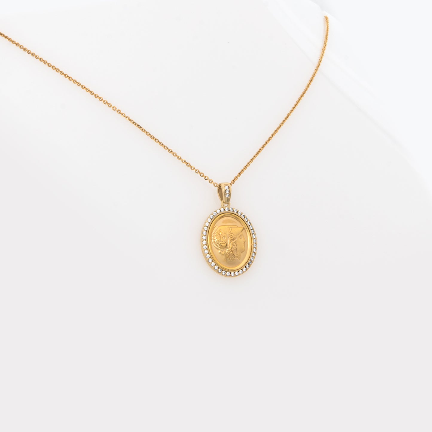 Oval Athena Gemstone Pendant