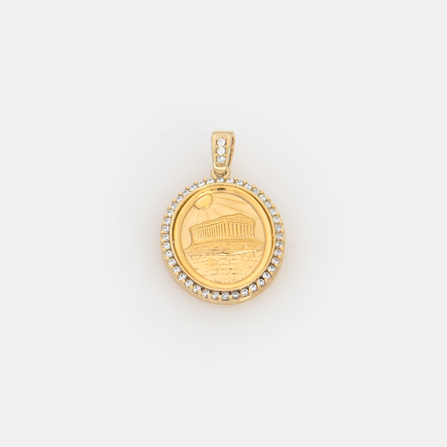 Oval Parthenon Gemstone Pendant