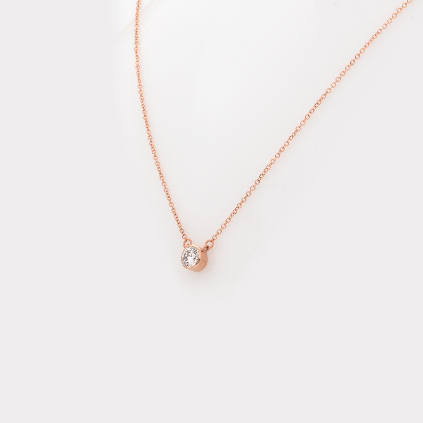 Lab Grown Diamond Solitaire Necklace