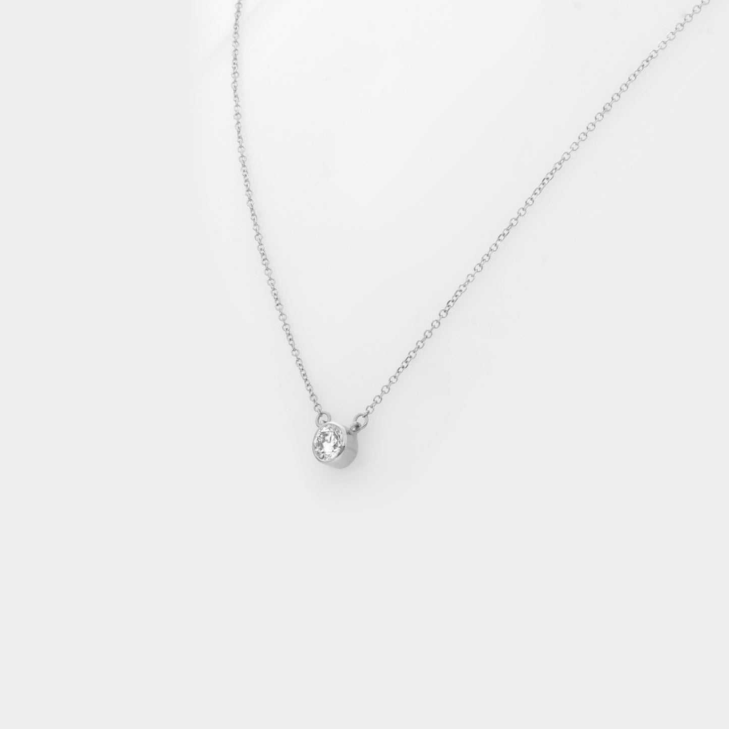 Lab Grown Diamond Solitaire Necklace