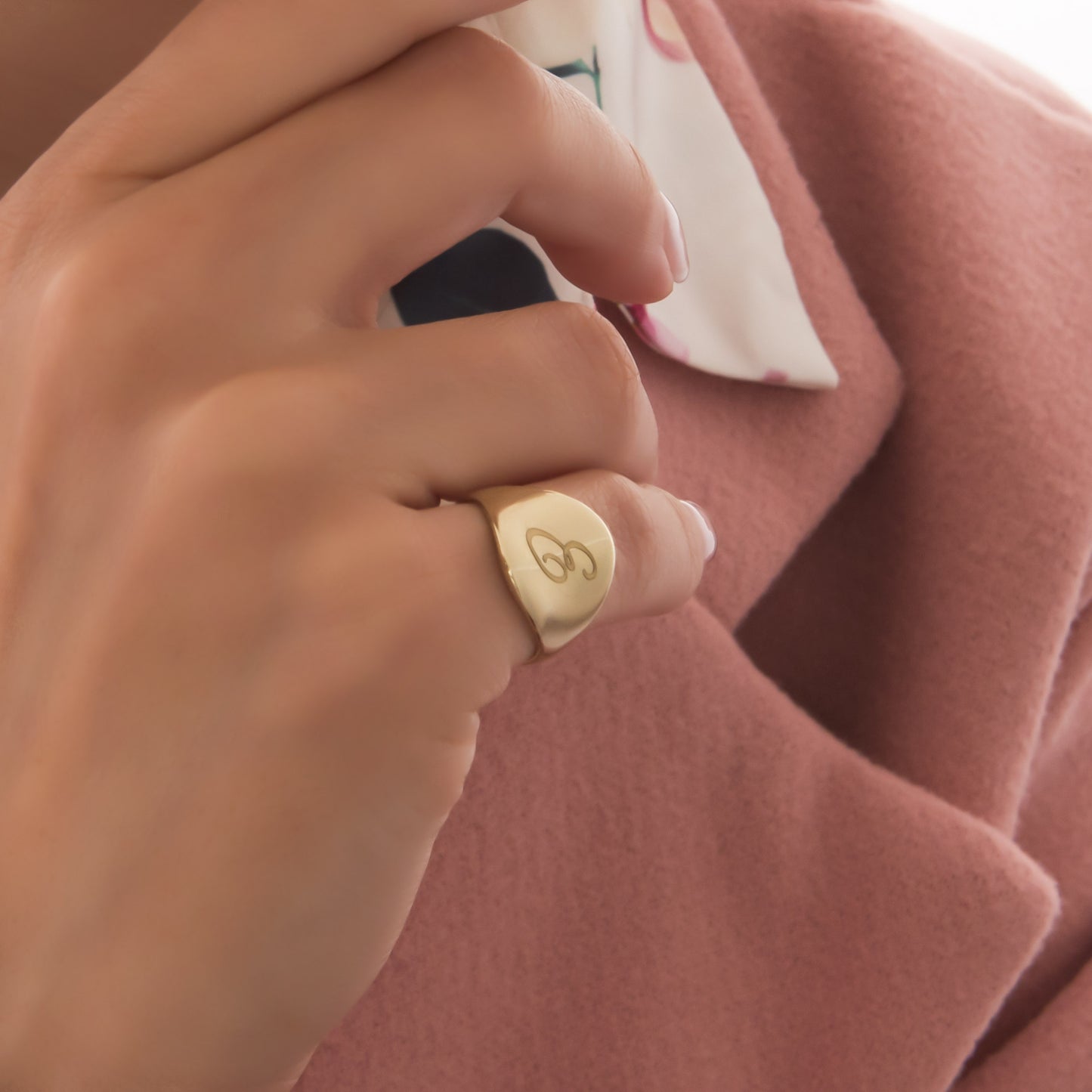 Gold 14k Pinky Signet Ring