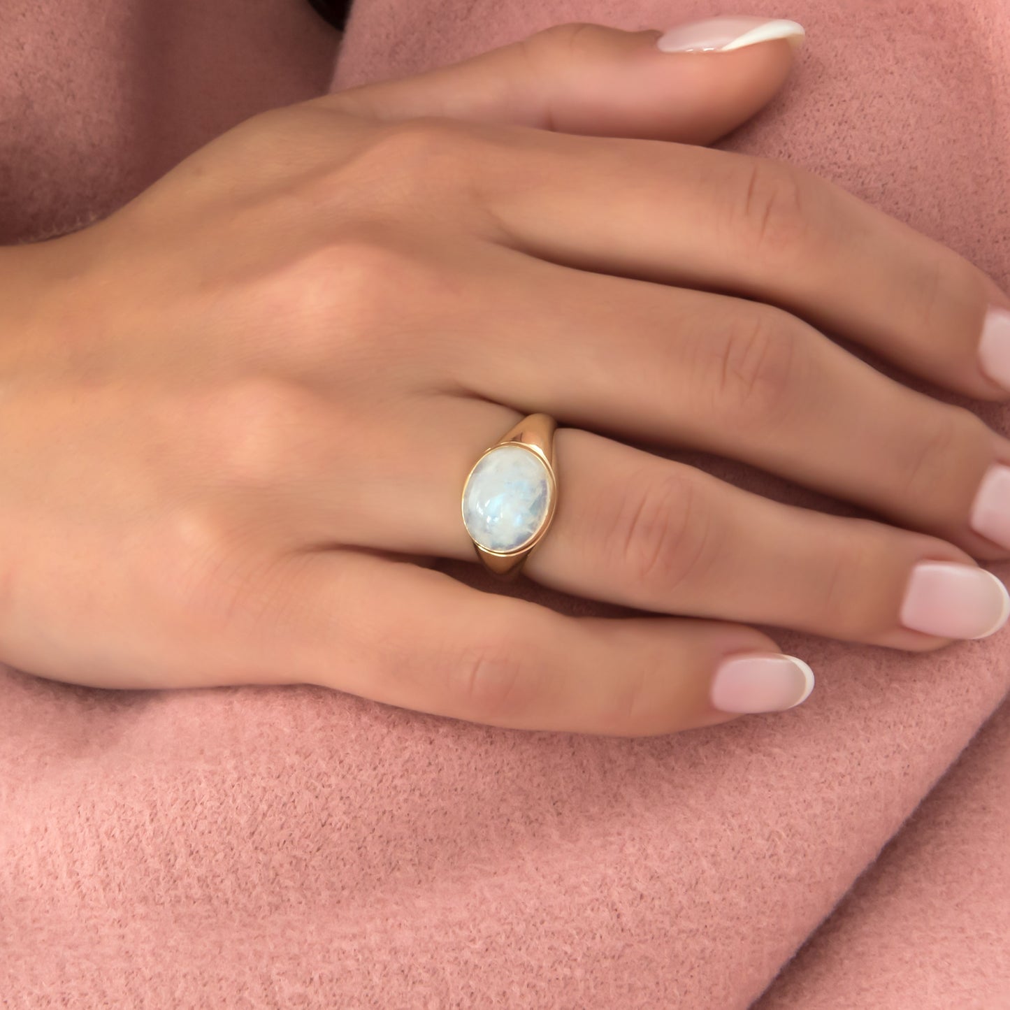 Oval Moonstone Ring