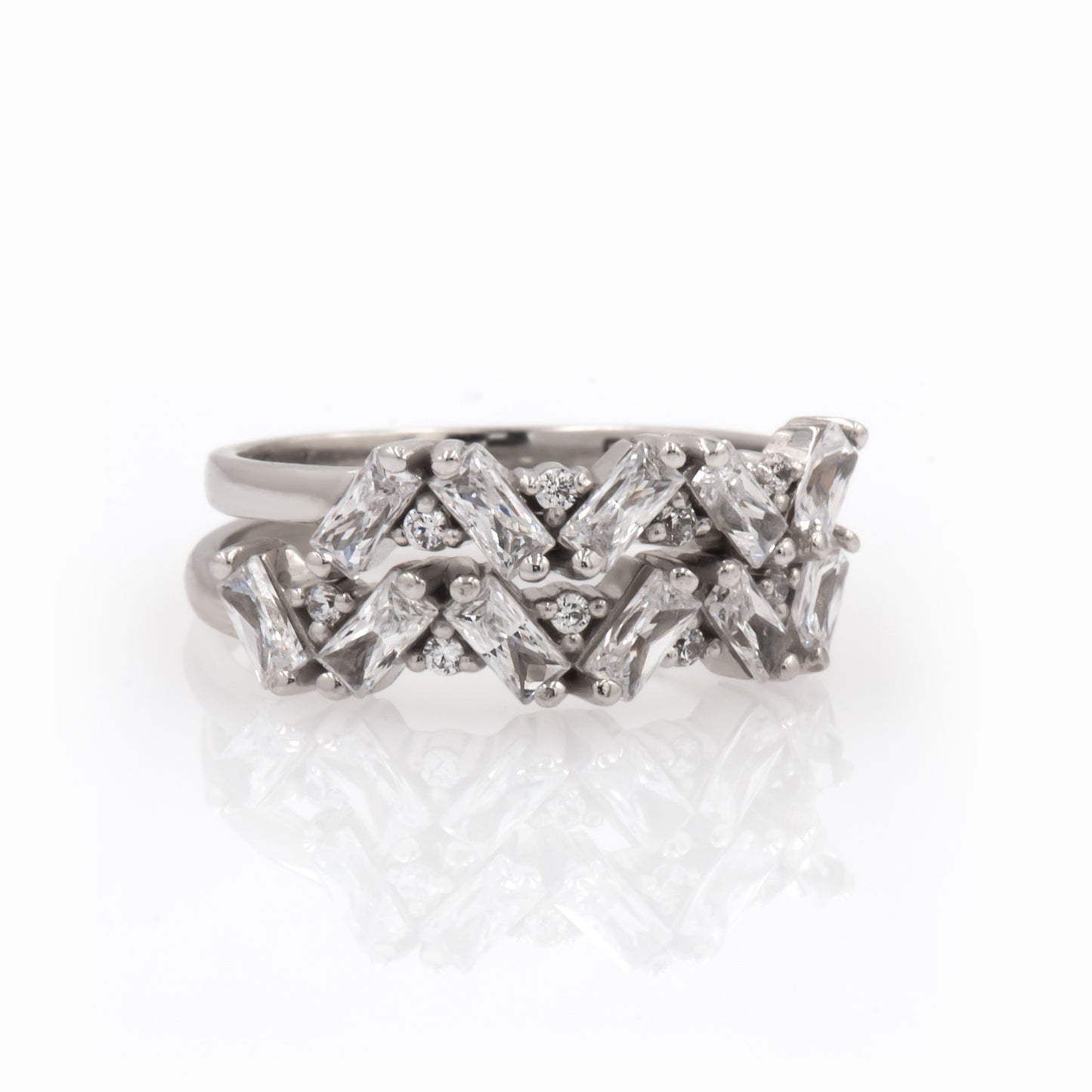 6 Birthstone Baguette Cluster Ring