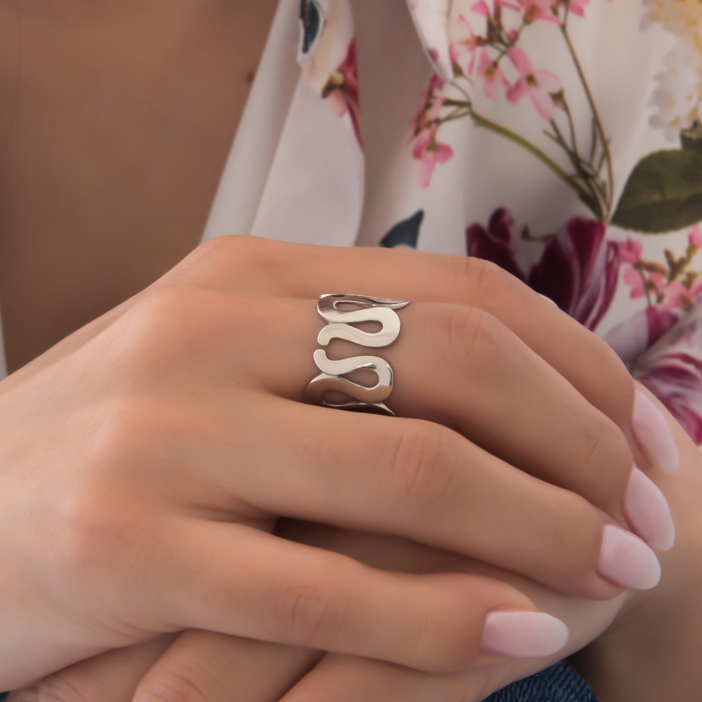 Silver Full Eternity Ring