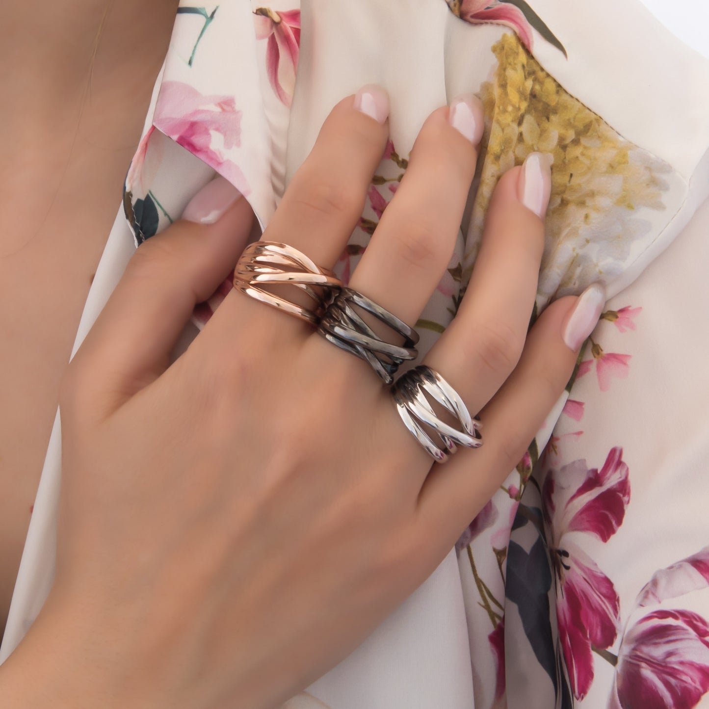 Silver Dome Statement Ring