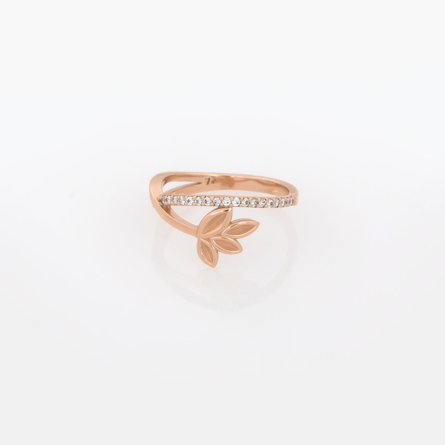 Olive Leaf Sparkle Ring