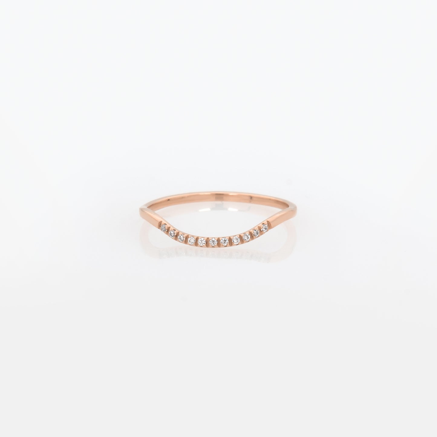 Wave Stackable Gemstone Ring