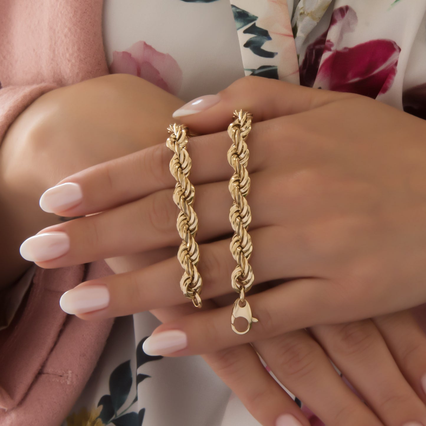 Gold Rope Chain Set
