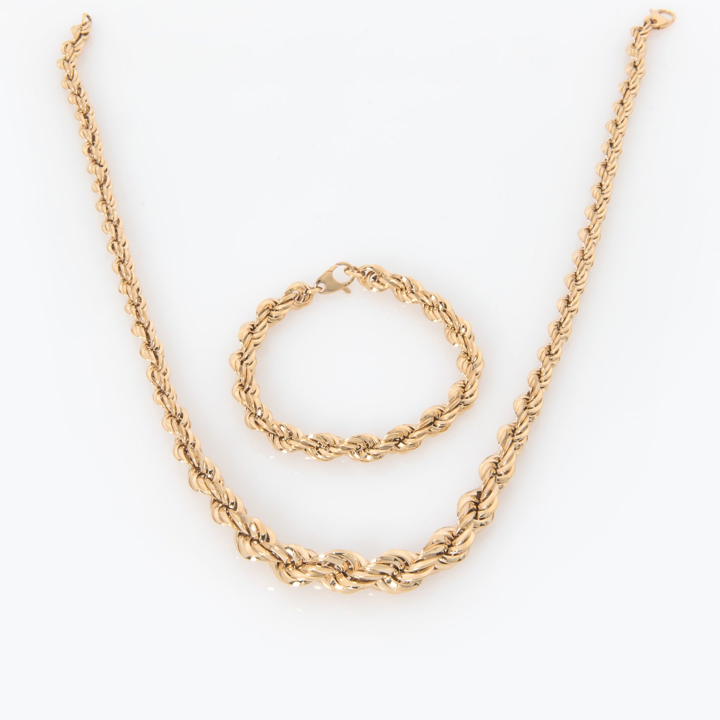 Gold Rope Chain Set