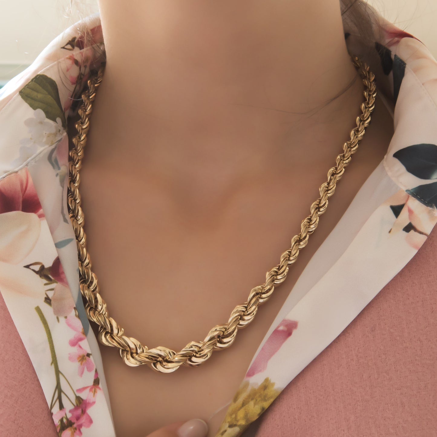 Gold Rope Chain Set