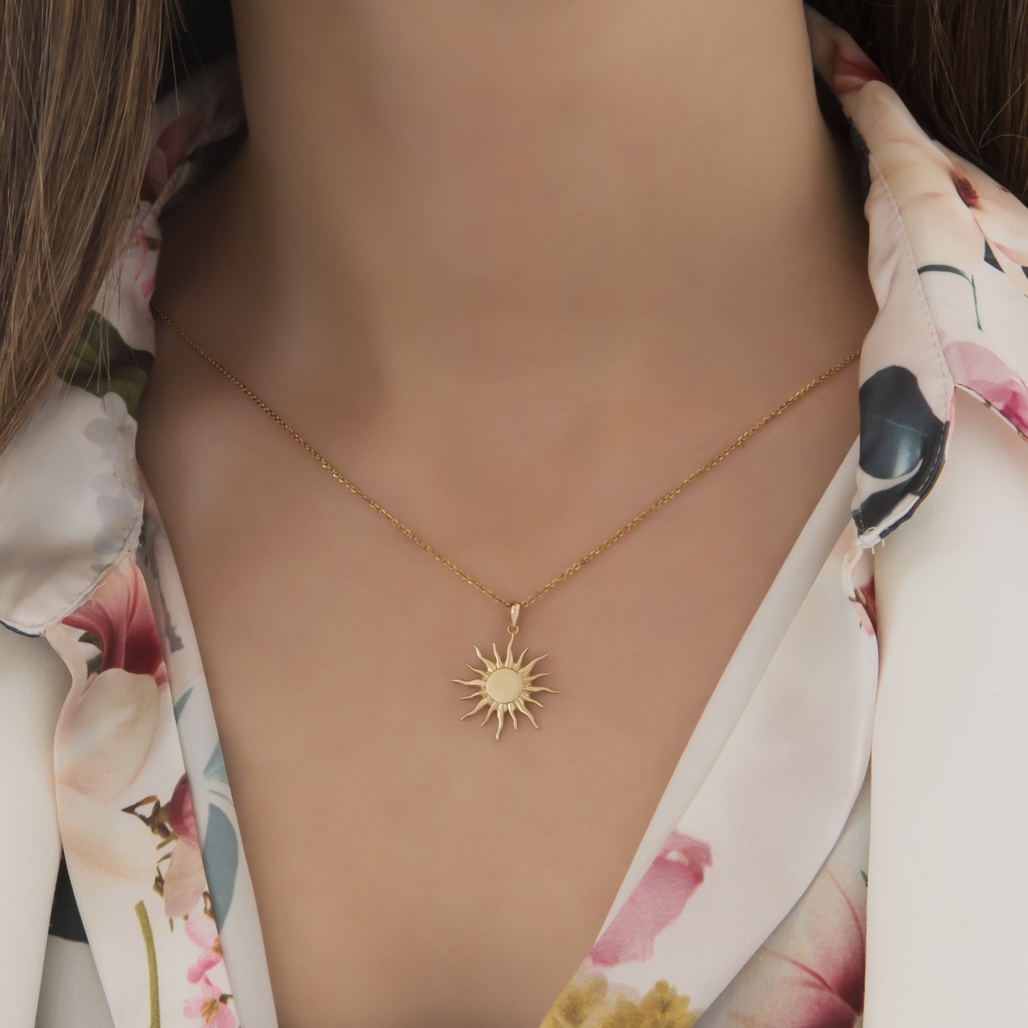Celestial Gold Sun Pendant