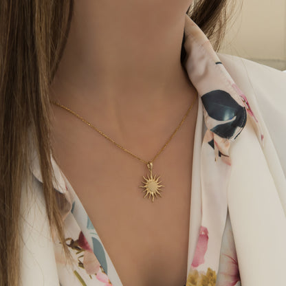 Celestial Gold Sun Pendant