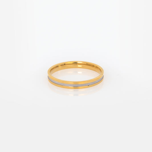 Ribbed Wedding Band 3 mm
