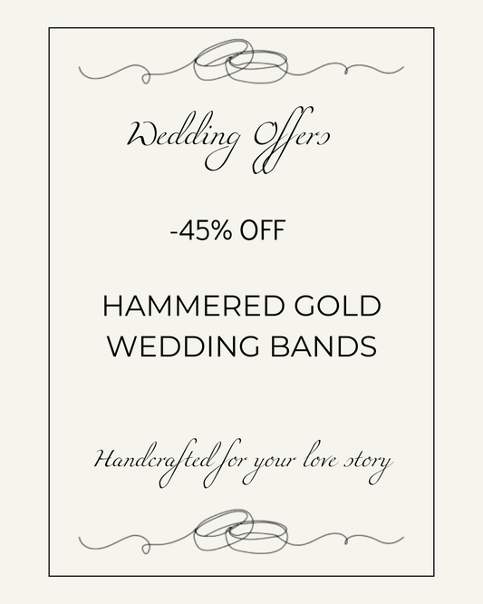 Pair of Hammered Bands 3mm