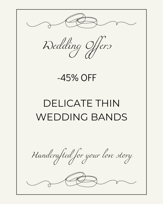 Pair of Thin Wedding Rings 1mm