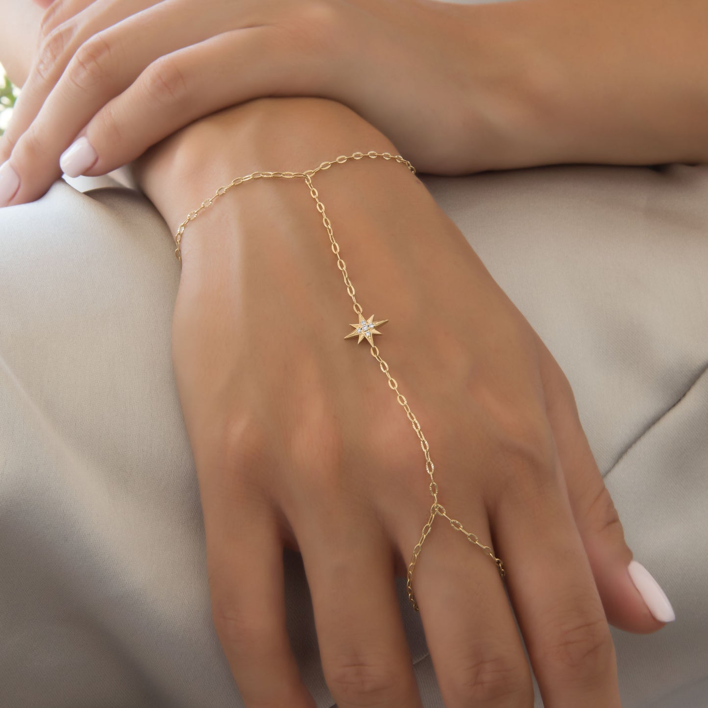 Celestial Gold Hand Chain