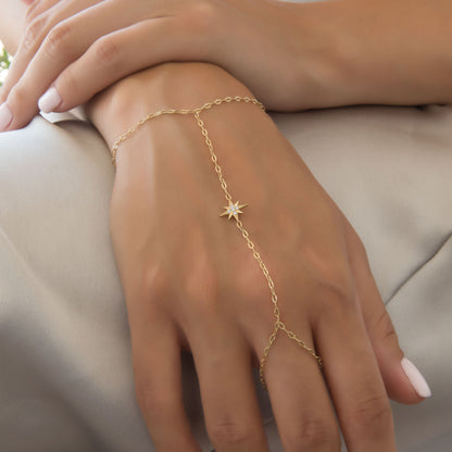 Celestial Gold Hand Chain