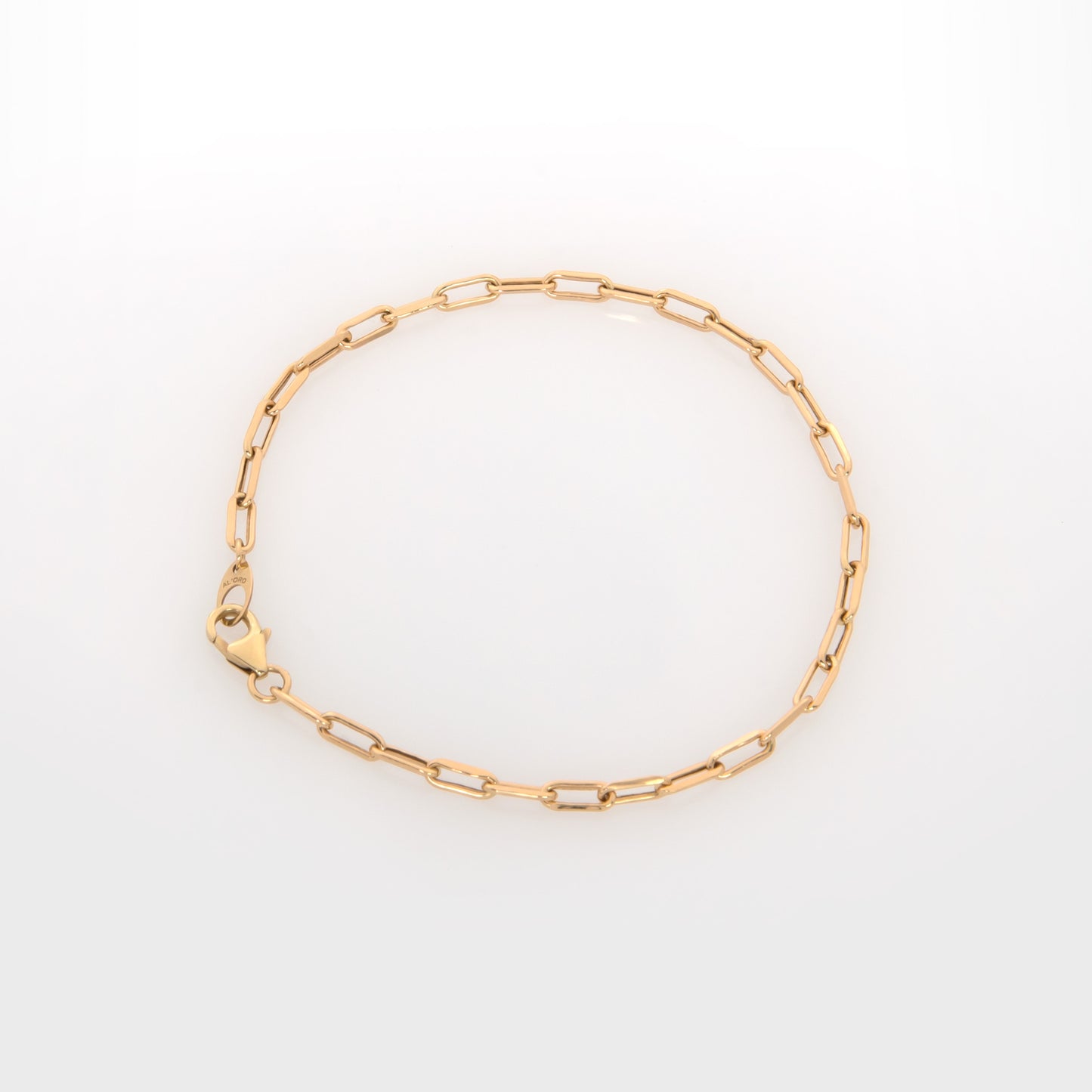 Minimalist Paperclip Gold Bracelet