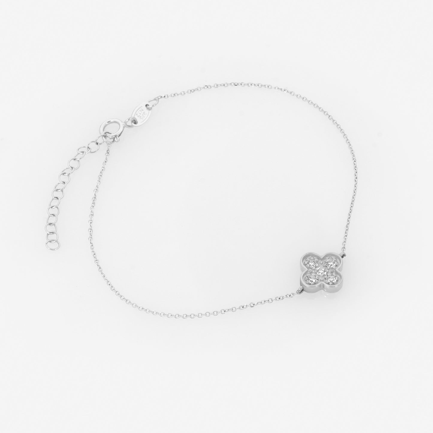 Four Leaf Clover Gemstone Bracelet