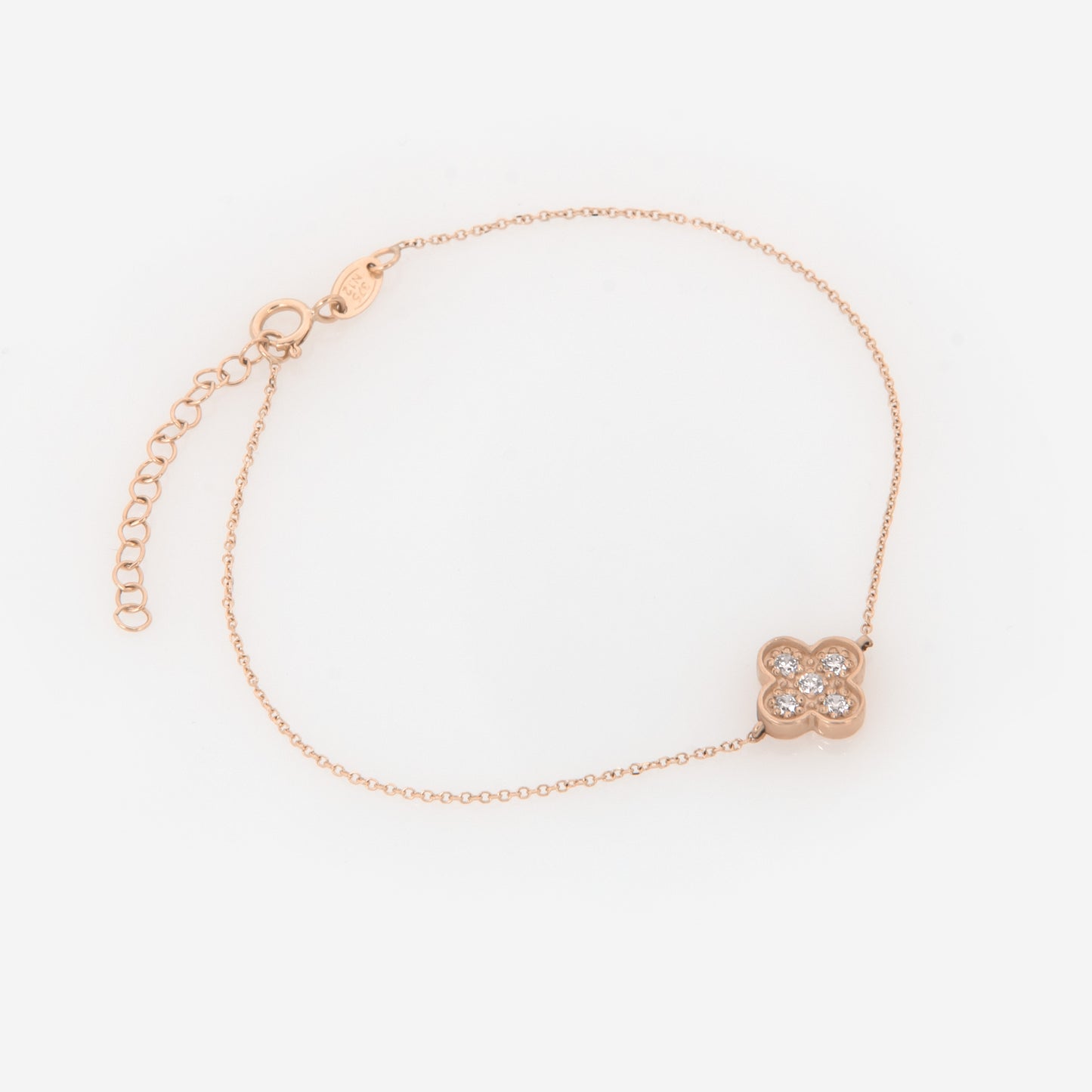 Four Leaf Clover Gemstone Bracelet