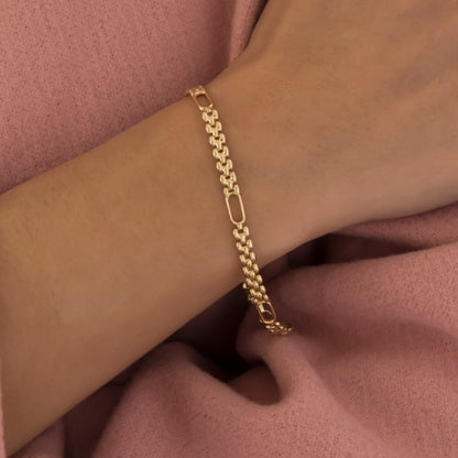 Panther Link Paperclip Bracelet